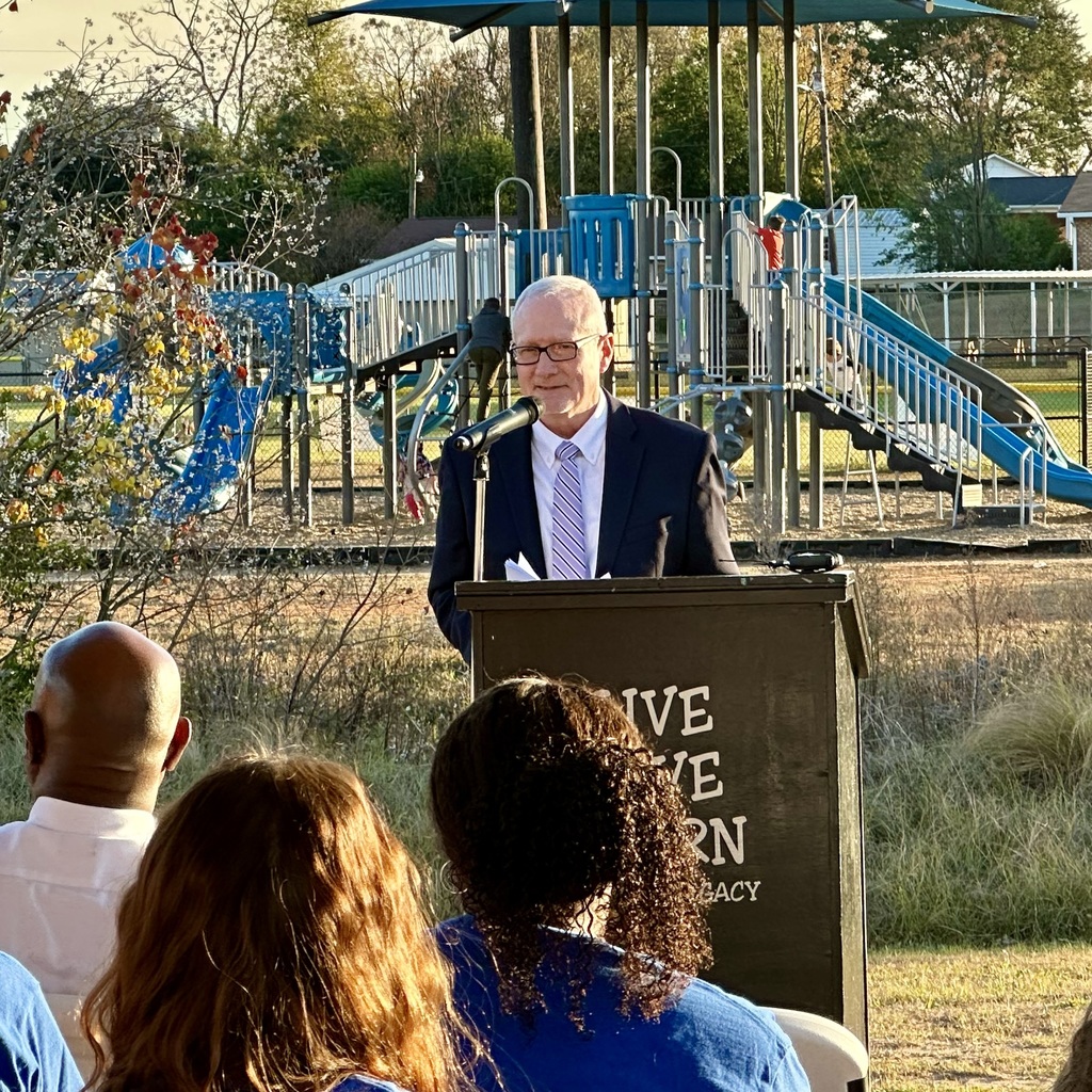 Dr. Tim Yarborough speaking a groundbreaking ceremony.