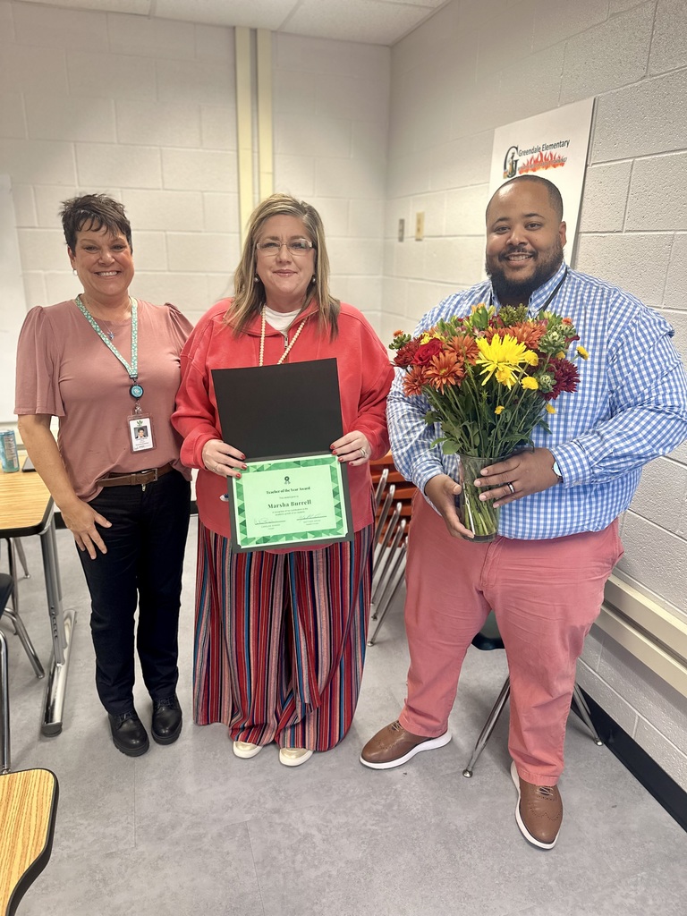 Mrs. Burrell Teacher of the Year