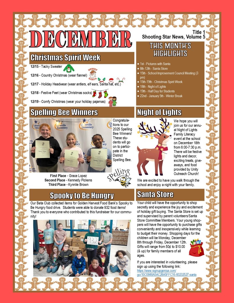 December Newsletter (Front)