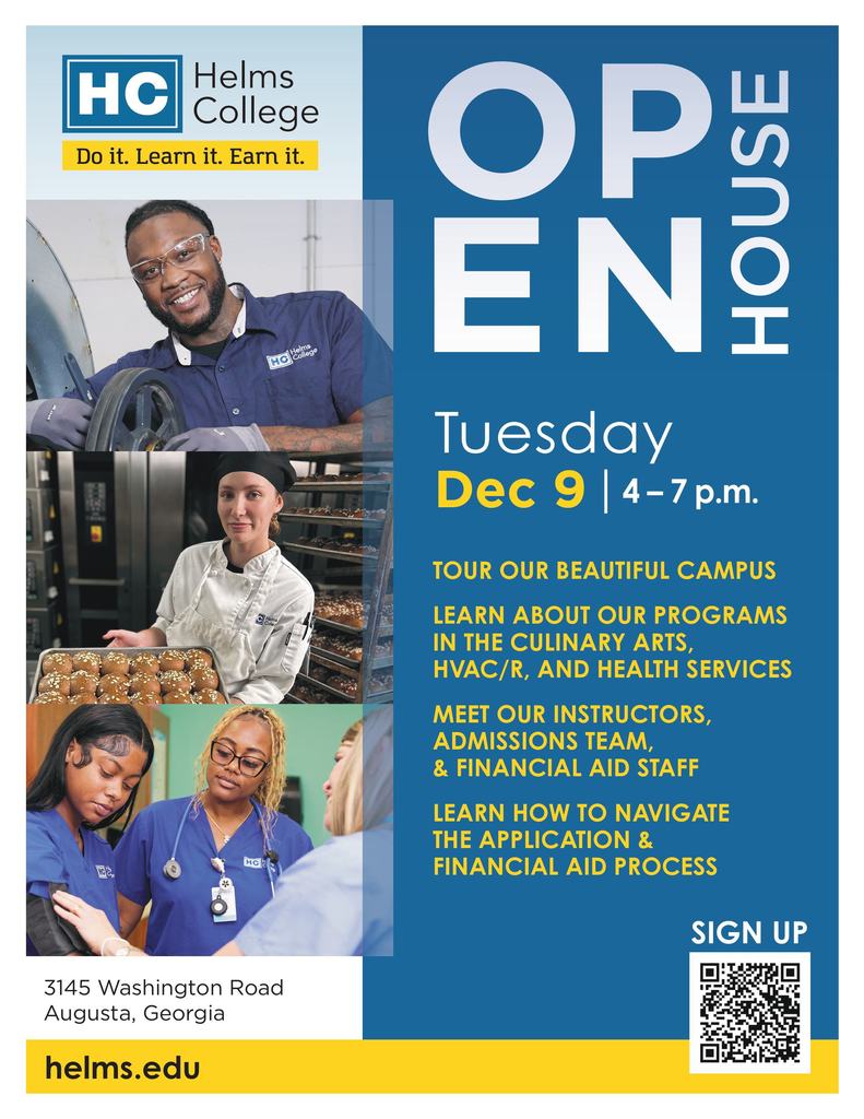 Collage of students cooking. 