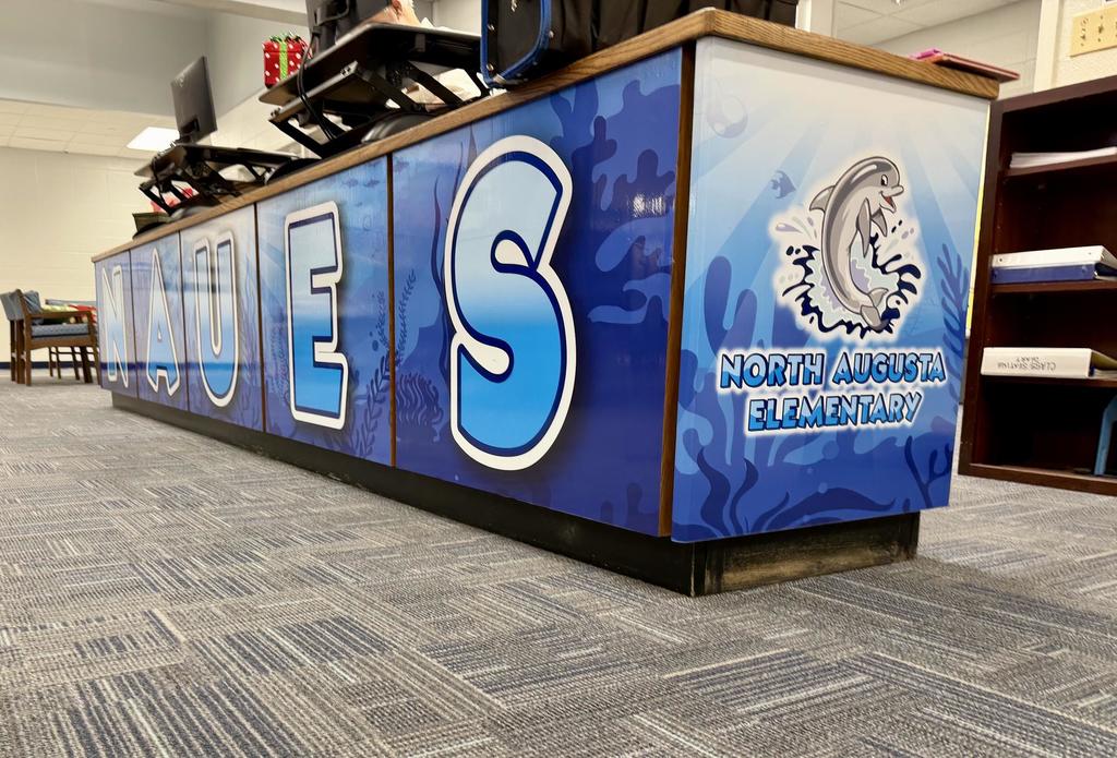 Front Desk in Library