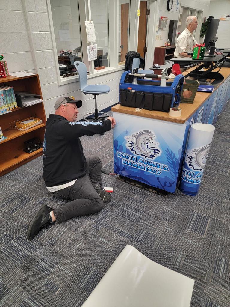 Front Desk in Library