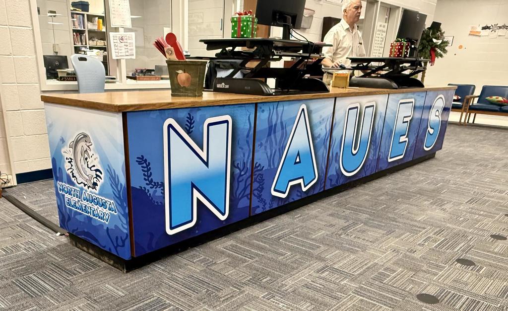 Front Desk in Library