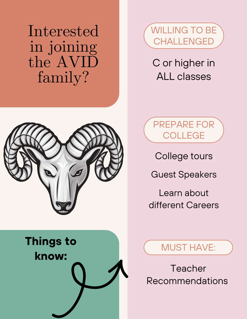 Multicolored flyer with a picture of a Ram's head