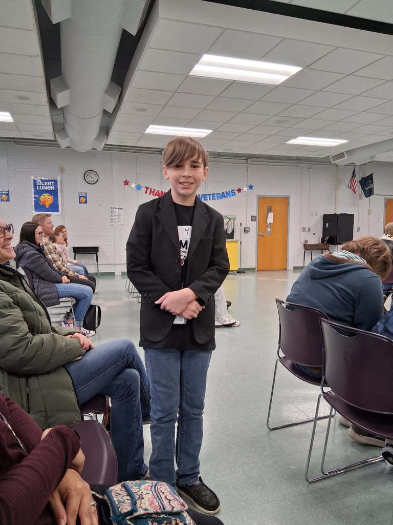 Area 5 Spelling Bee winner, Carter Little.