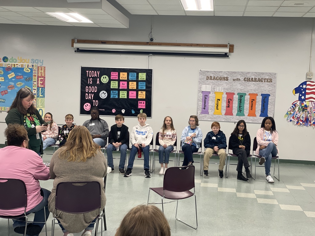 Area 5 Spelling Bee contestants seated and ready to spell!
