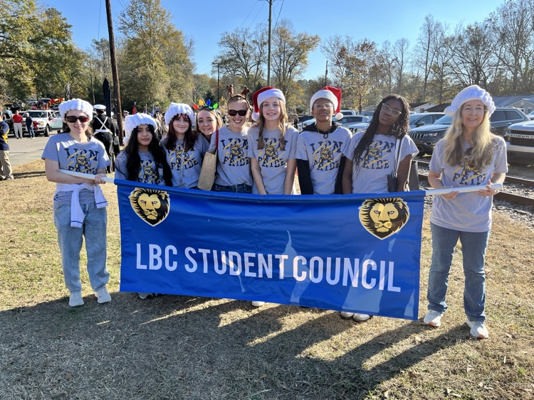 Student Council in the Christmas Parade