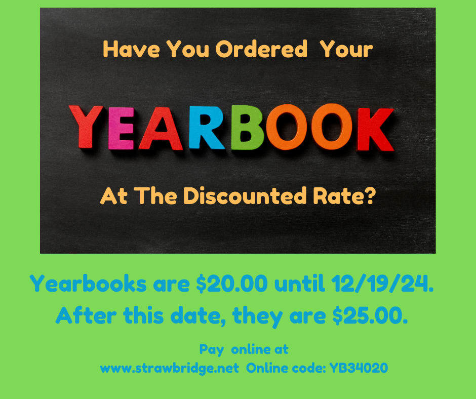 Yearbook Order Reminder in English