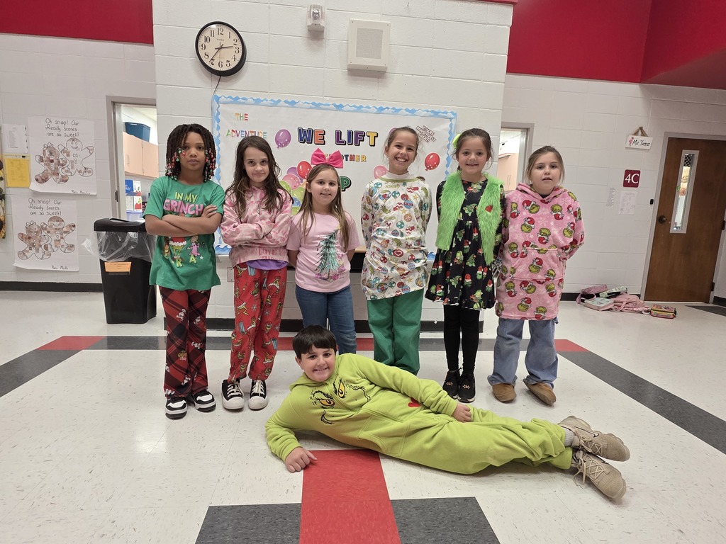 Students dressed in holiday attire.