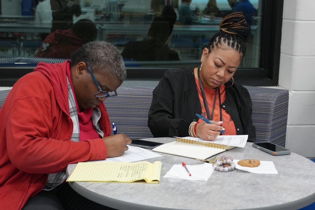 Members completing input survey.