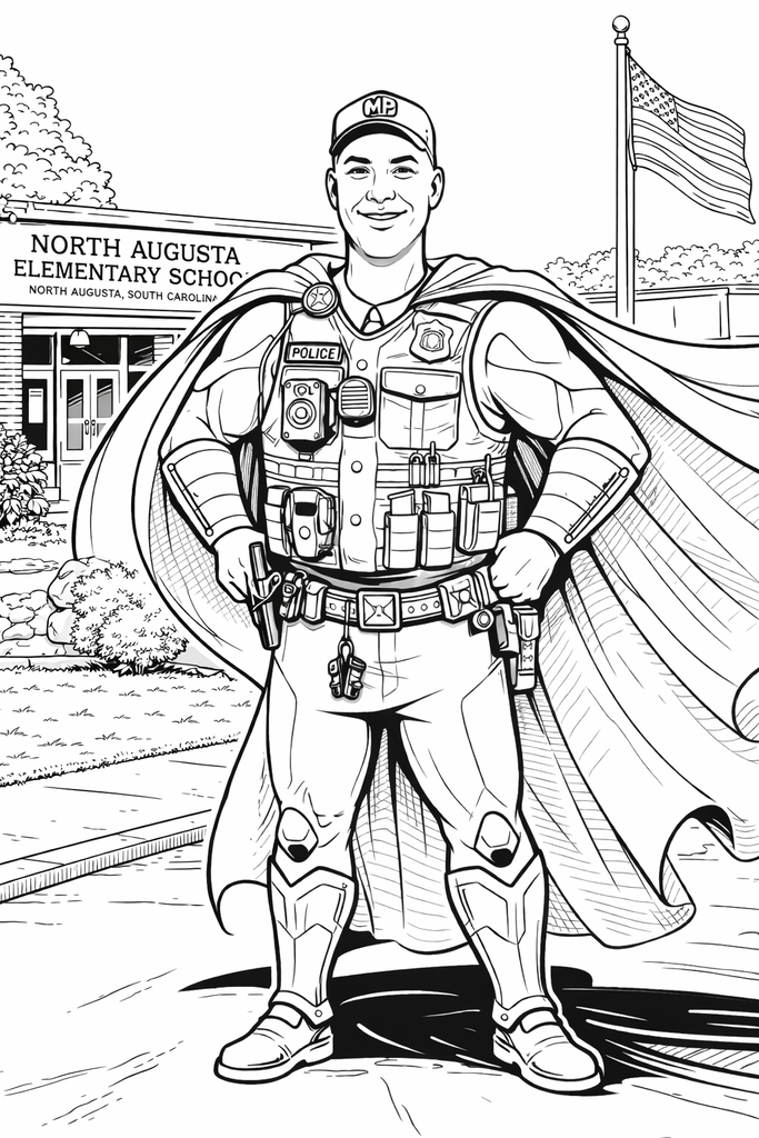 Officer Moulton's Coloring Sheet