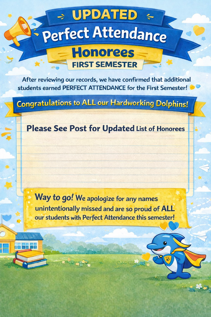 Updated Perfect Attendance First Semester