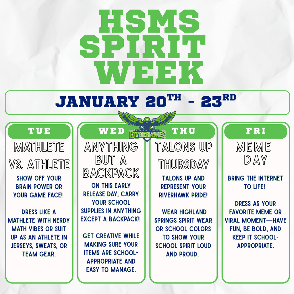 Spirit Week winter 26