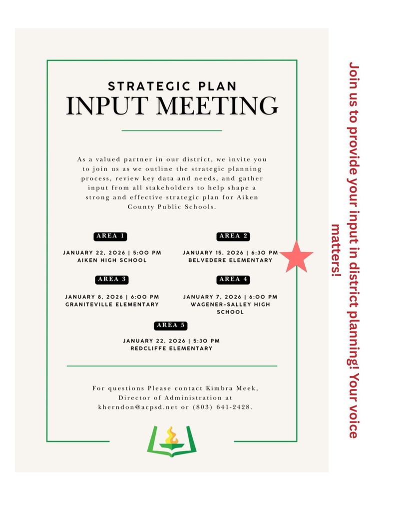 Aiken County Strategic Plan Flyer