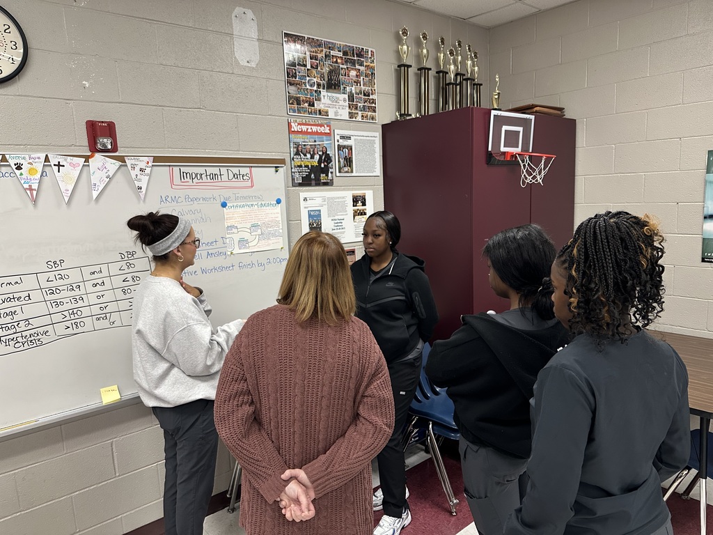 Health Science students present phlebotomy information