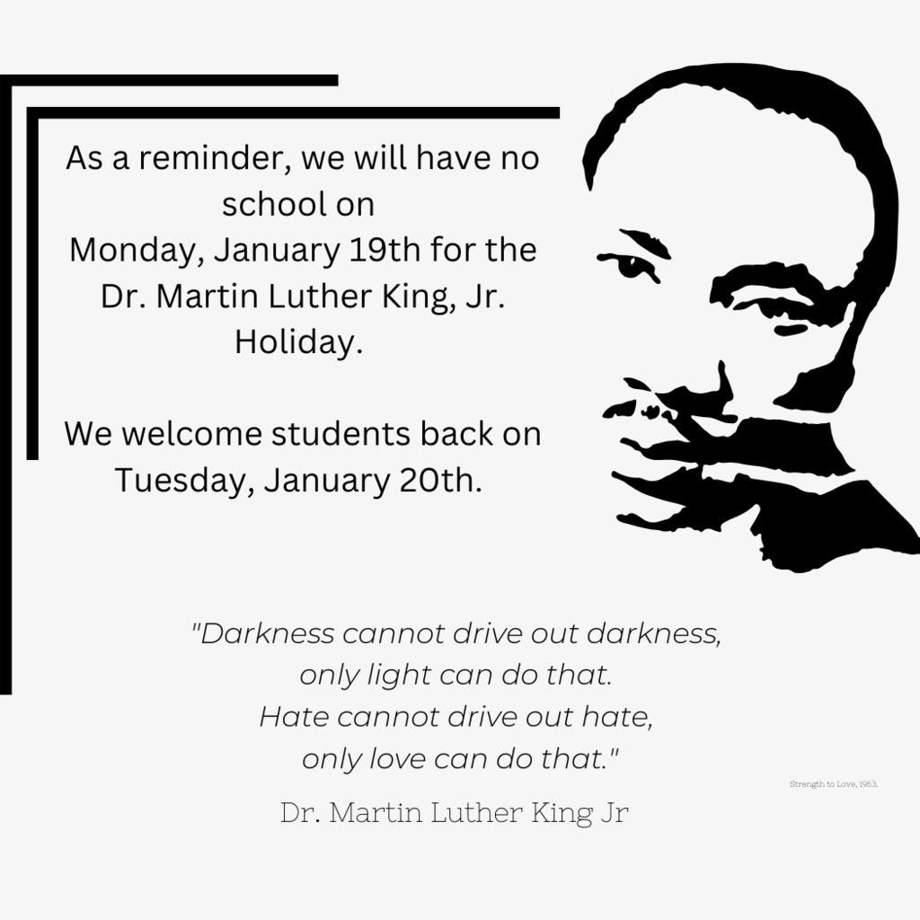 Silhouette of Dr. Martin Luther King, Jr. 