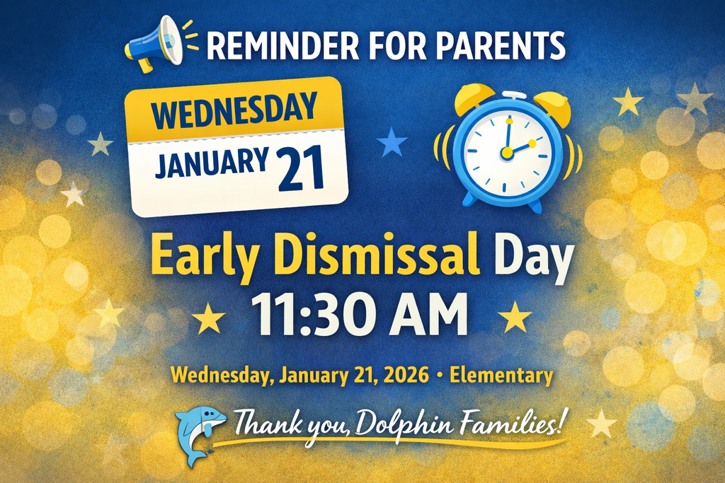 Early Dismissal Day Wednesday, January 21st