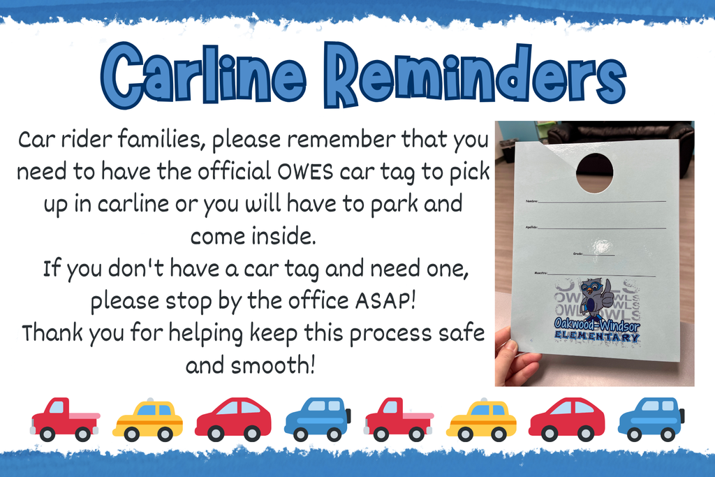 Carline Reminder to have car tag