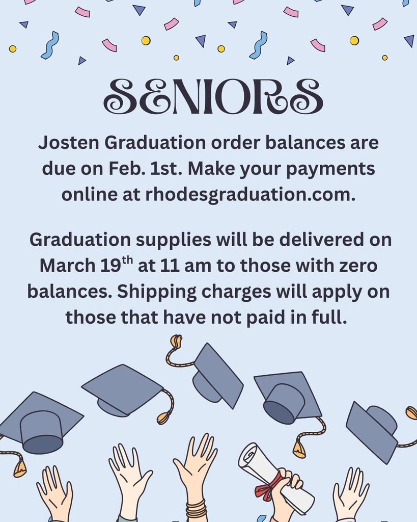 Graduation Supply Deadline Flyer