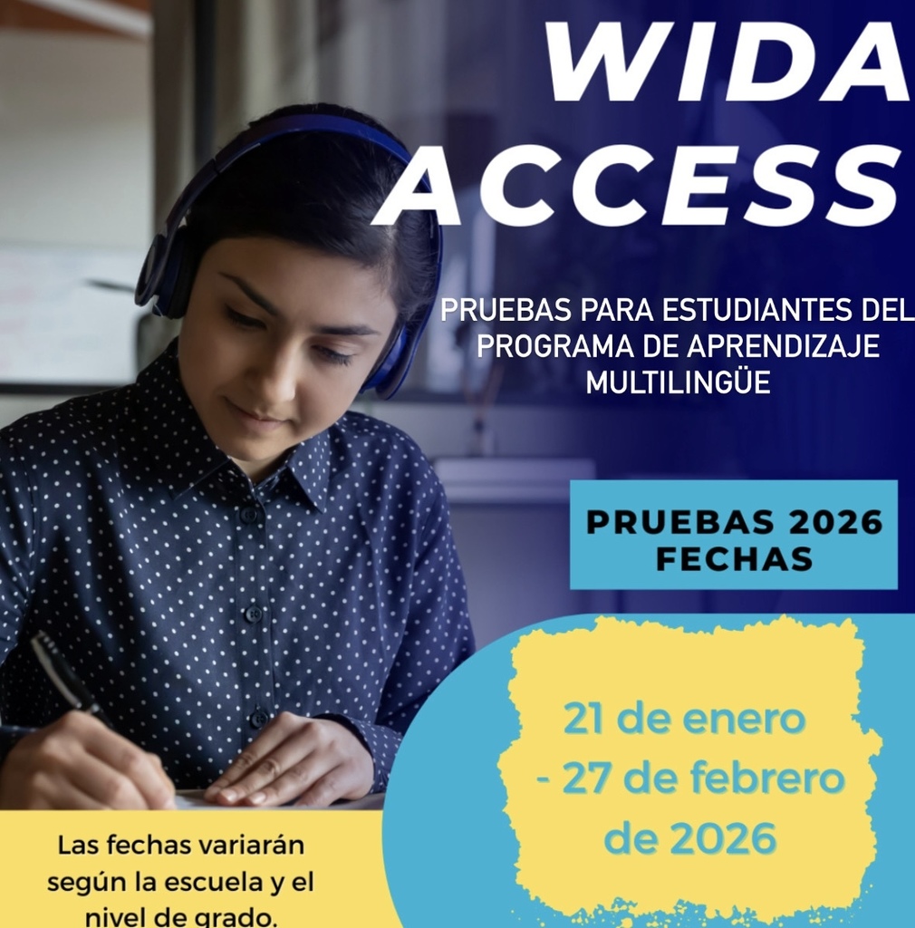 Girl with headphones looking down writing at a table.