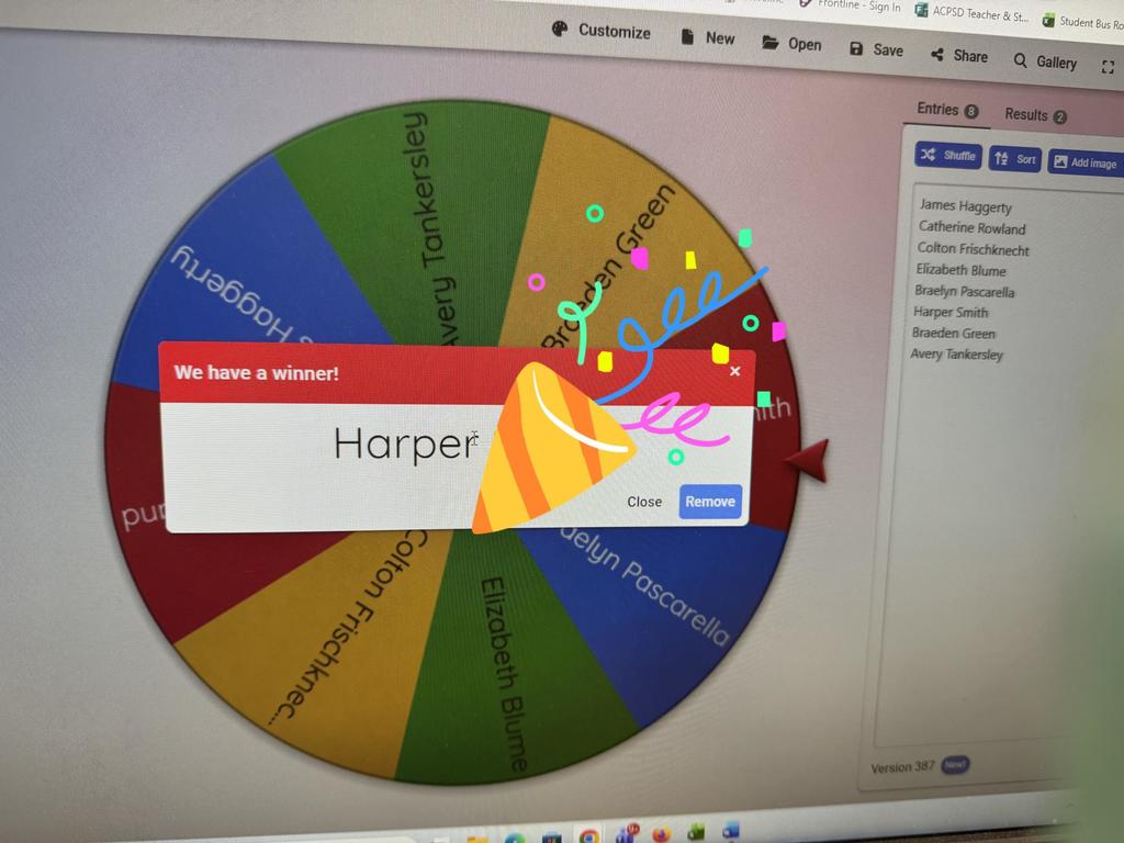 World's Finest Chocolate Fundraiser Winners