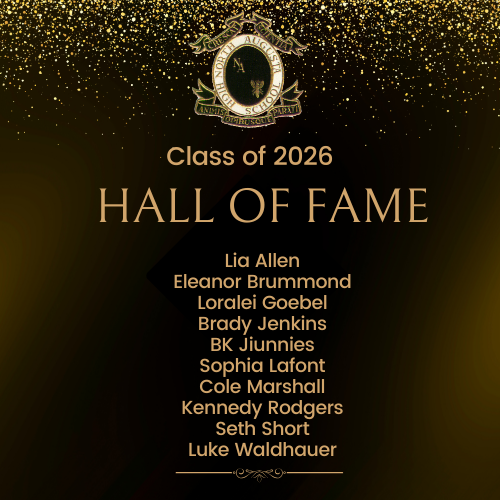 Gold flakes with NAHS Logo.