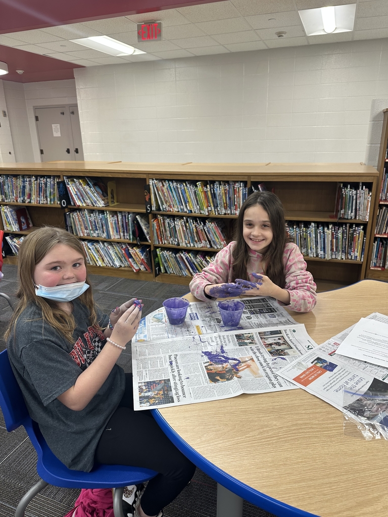 Students making slime.