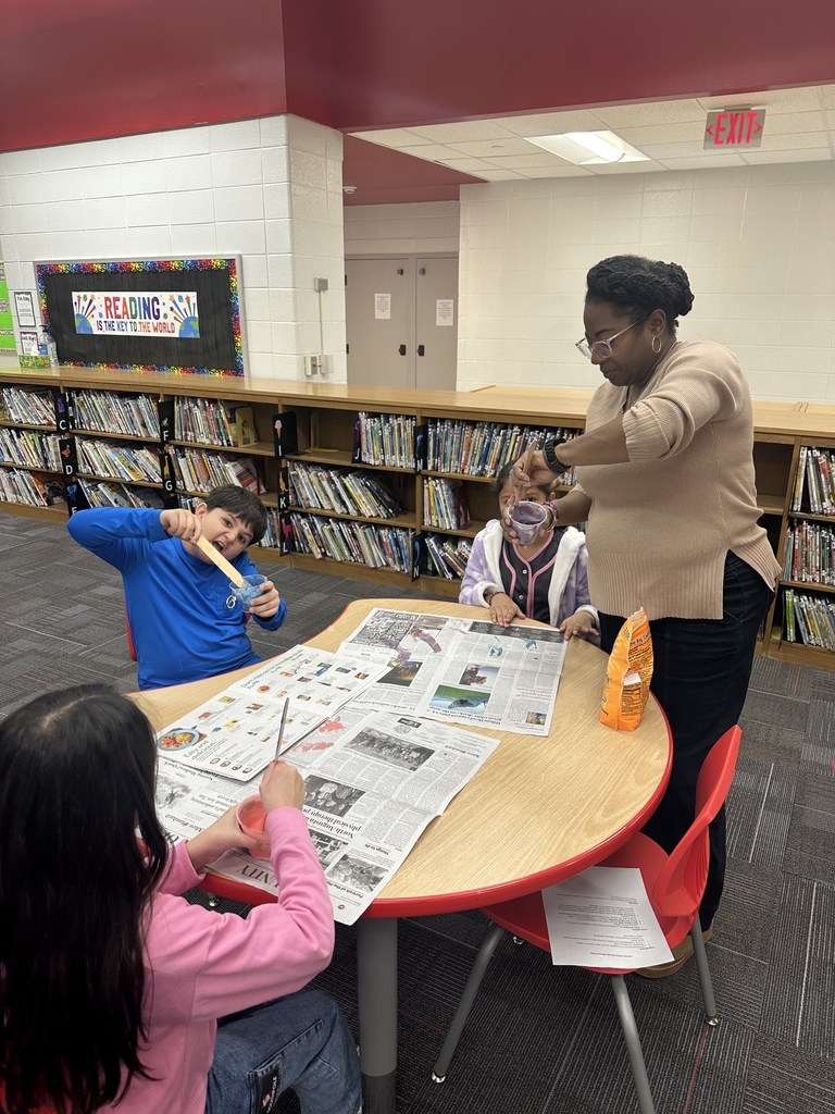 Students and teacher making slime.