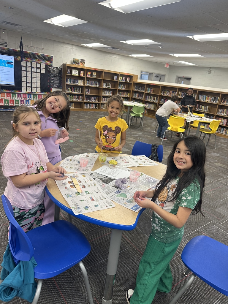 Students making slime.