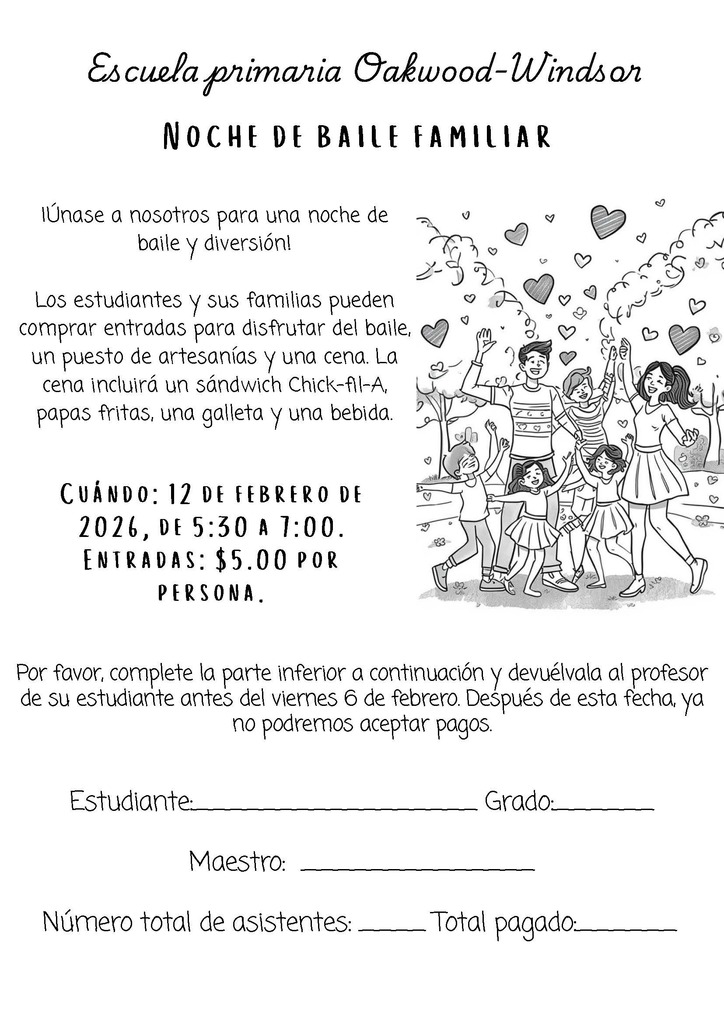 Family Dance Night Flyer