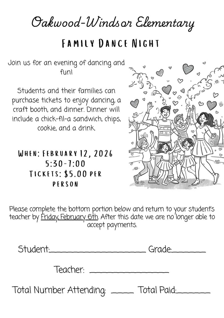 Family Dance Night Flyer