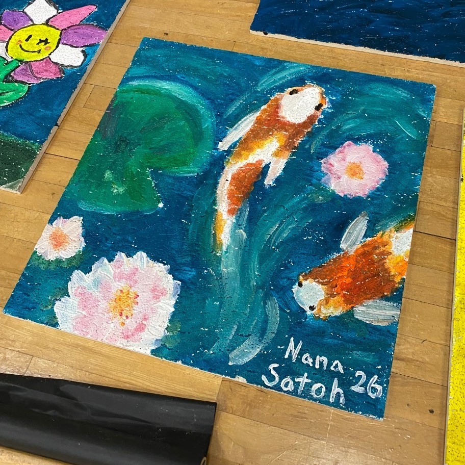 painted ceiling tiles 