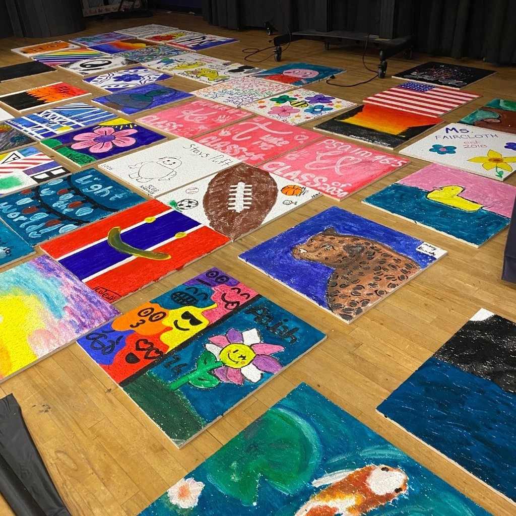 painted ceiling tiles 