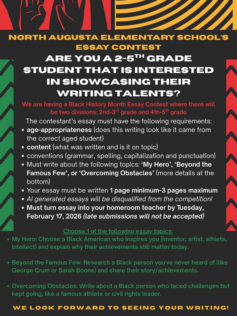 Black History Month Essay Contest