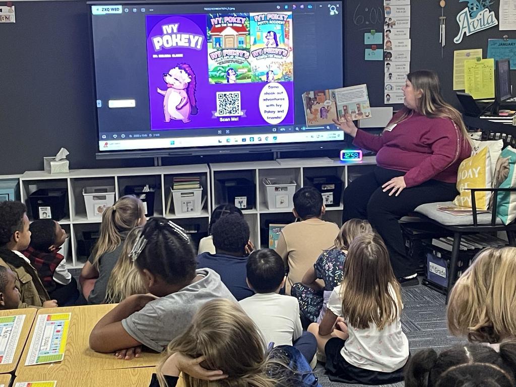 First Grade Author visit 