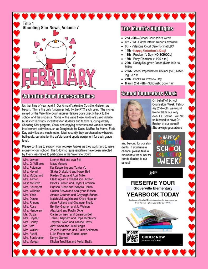 February Newsletter (Front)