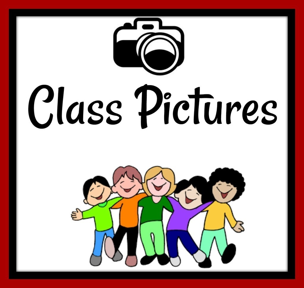 Class picture reminder with a camera and 5 students