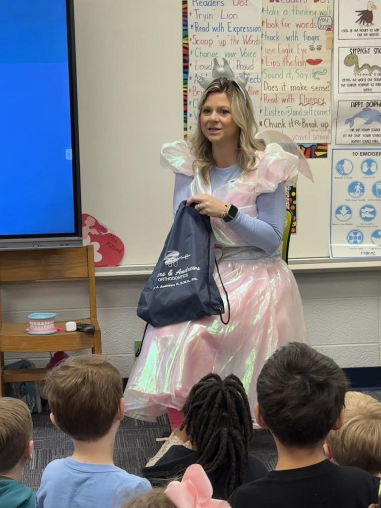 First Grade Visitor = Dental Health Month