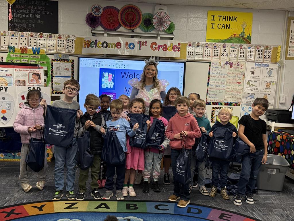 First Grade Visitor = Dental Health Month