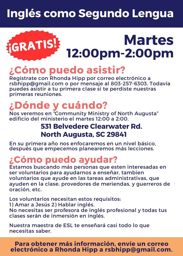 English as a Second Language Program