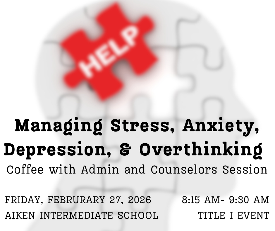 Managing Stress, Anxiety, Depression & Overthinking Flyer