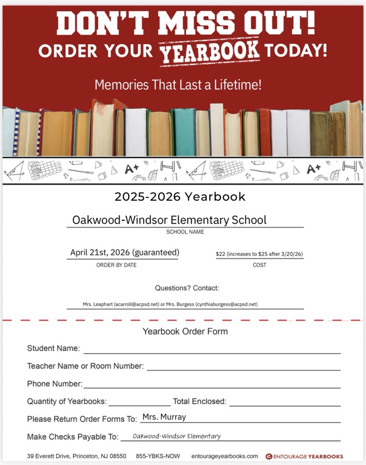 yearbook order form 