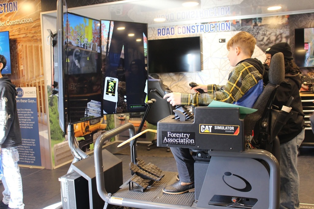 students participating in power up career fair activities