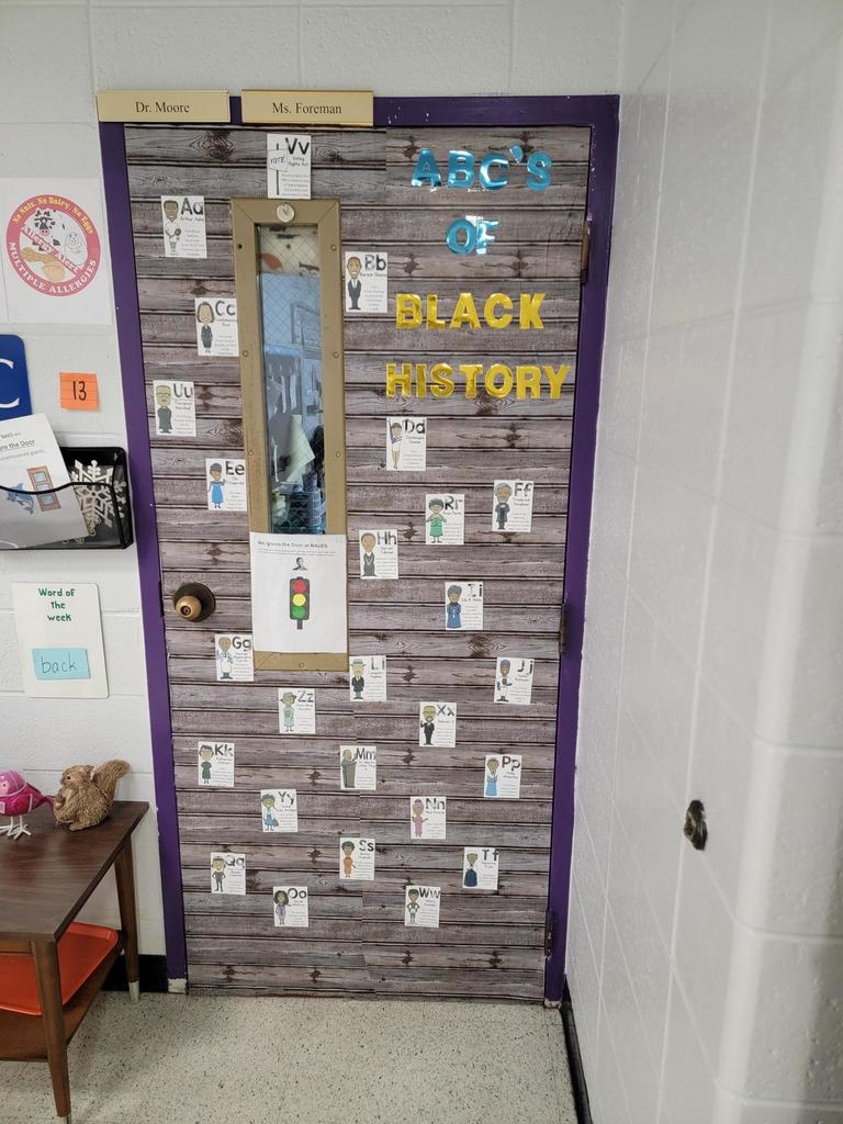 Black History Month Door Contest Entry