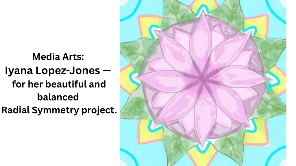 colorful geometric flower