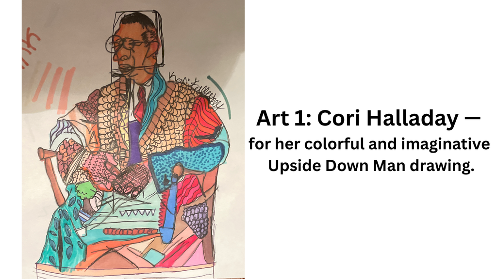 artwork of man in chair