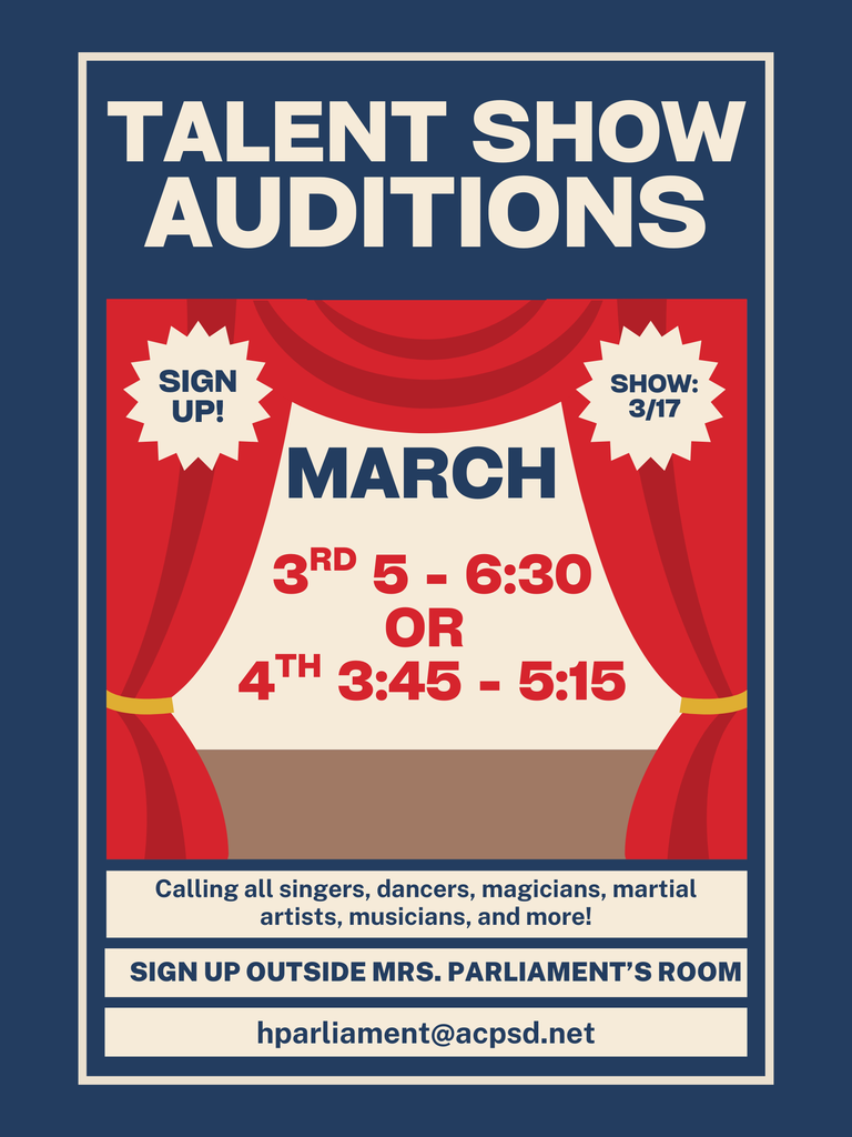 Talent show auditions flyer