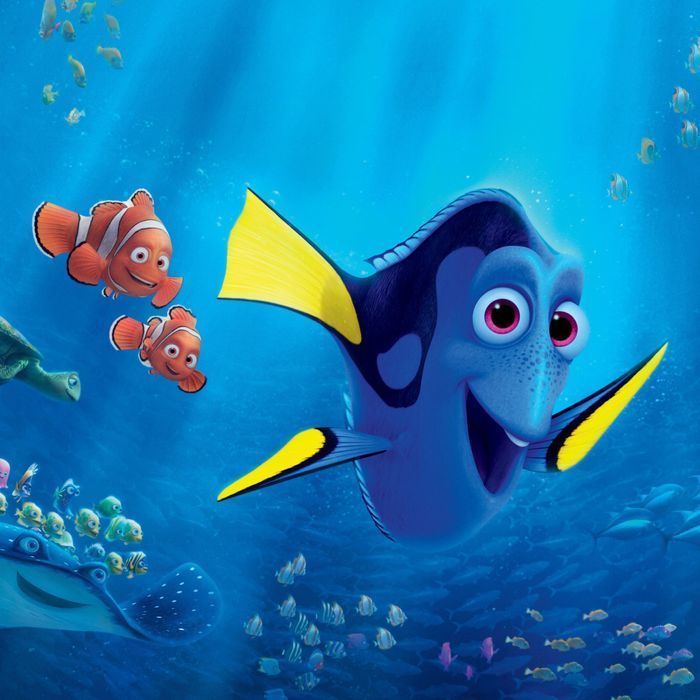 Dori from Finding Nemo swimming