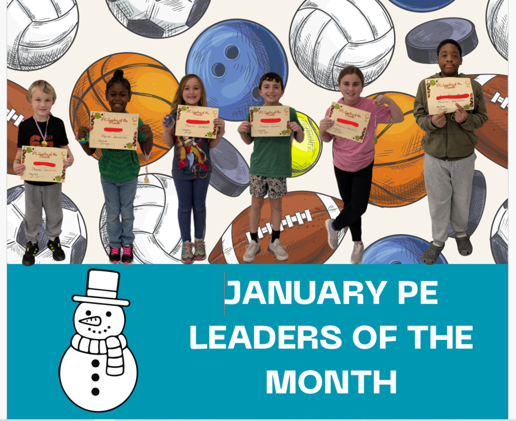 January PE Leaders of the Month