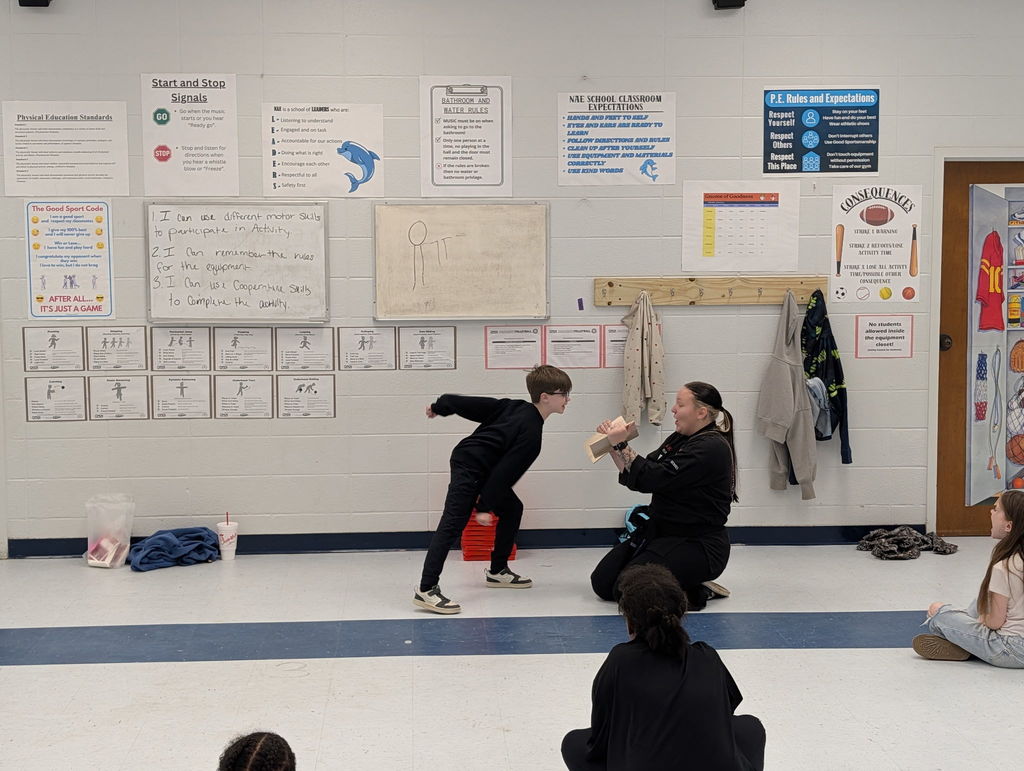 Ms. Kyla at Seigler's Karate Center in North Augusta visit NAUES